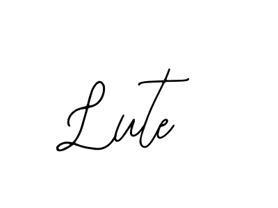 Use a signature maker to create a handwritten signature online. With this signature software, you can design (Bearetta-2O07w) your own signature for name Lute. Lute signature style 12 images and pictures png