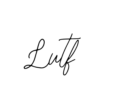 How to make Lutf signature? Bearetta-2O07w is a professional autograph style. Create handwritten signature for Lutf name. Lutf signature style 12 images and pictures png