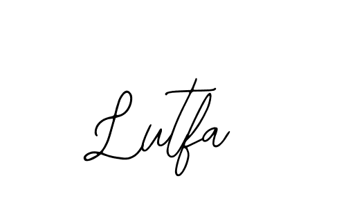 if you are searching for the best signature style for your name Lutfa. so please give up your signature search. here we have designed multiple signature styles  using Bearetta-2O07w. Lutfa signature style 12 images and pictures png