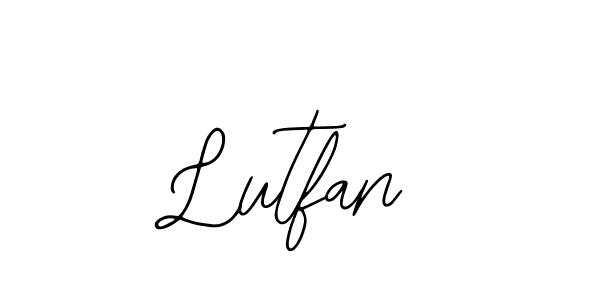 How to make Lutfan name signature. Use Bearetta-2O07w style for creating short signs online. This is the latest handwritten sign. Lutfan signature style 12 images and pictures png