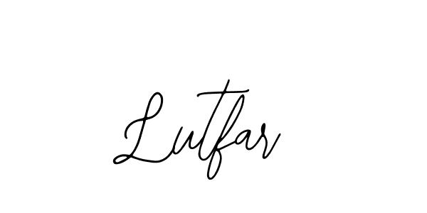 How to make Lutfar name signature. Use Bearetta-2O07w style for creating short signs online. This is the latest handwritten sign. Lutfar signature style 12 images and pictures png