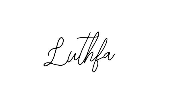 You should practise on your own different ways (Bearetta-2O07w) to write your name (Luthfa) in signature. don't let someone else do it for you. Luthfa signature style 12 images and pictures png