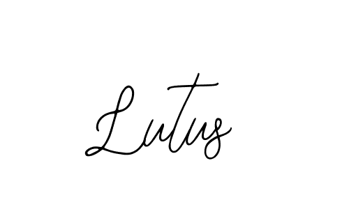 The best way (Bearetta-2O07w) to make a short signature is to pick only two or three words in your name. The name Lutus include a total of six letters. For converting this name. Lutus signature style 12 images and pictures png