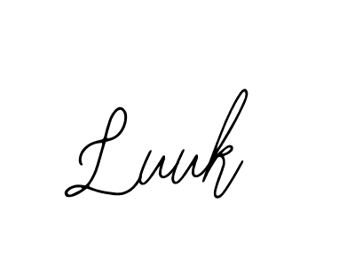 Make a beautiful signature design for name Luuk. With this signature (Bearetta-2O07w) style, you can create a handwritten signature for free. Luuk signature style 12 images and pictures png