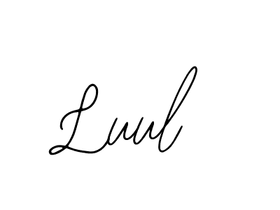 Make a beautiful signature design for name Luul. With this signature (Bearetta-2O07w) style, you can create a handwritten signature for free. Luul signature style 12 images and pictures png