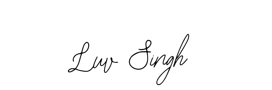 Also we have Luv Singh name is the best signature style. Create professional handwritten signature collection using Bearetta-2O07w autograph style. Luv Singh signature style 12 images and pictures png