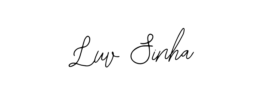 The best way (Bearetta-2O07w) to make a short signature is to pick only two or three words in your name. The name Luv Sinha include a total of six letters. For converting this name. Luv Sinha signature style 12 images and pictures png