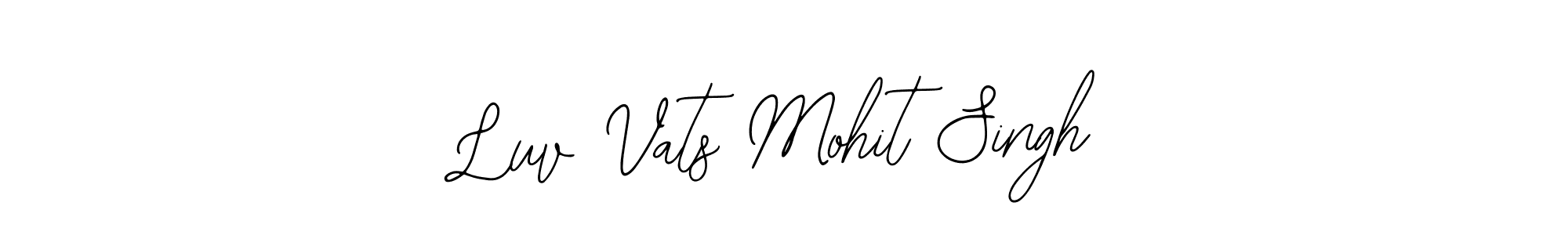 You can use this online signature creator to create a handwritten signature for the name Luv Vats Mohit Singh. This is the best online autograph maker. Luv Vats Mohit Singh signature style 12 images and pictures png
