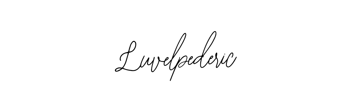 Similarly Bearetta-2O07w is the best handwritten signature design. Signature creator online .You can use it as an online autograph creator for name Luvelpederic. Luvelpederic signature style 12 images and pictures png