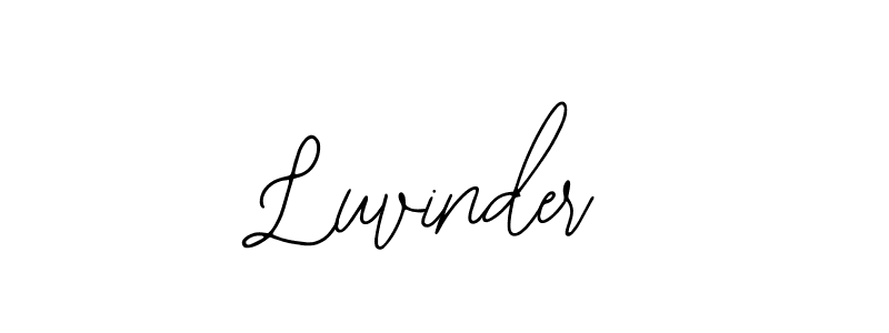 How to make Luvinder signature? Bearetta-2O07w is a professional autograph style. Create handwritten signature for Luvinder name. Luvinder signature style 12 images and pictures png