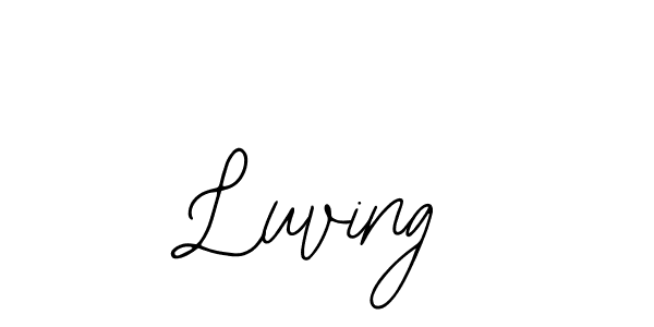 Design your own signature with our free online signature maker. With this signature software, you can create a handwritten (Bearetta-2O07w) signature for name Luving. Luving signature style 12 images and pictures png