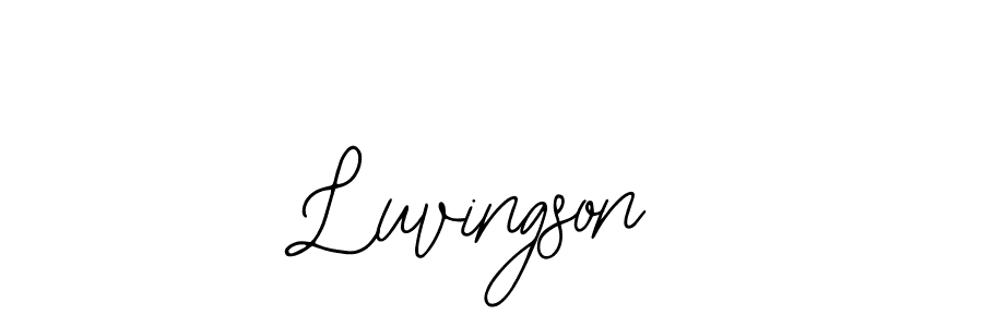 Also You can easily find your signature by using the search form. We will create Luvingson name handwritten signature images for you free of cost using Bearetta-2O07w sign style. Luvingson signature style 12 images and pictures png