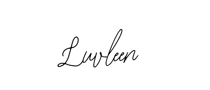 Use a signature maker to create a handwritten signature online. With this signature software, you can design (Bearetta-2O07w) your own signature for name Luvleen. Luvleen signature style 12 images and pictures png