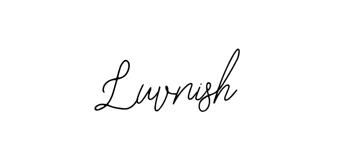 How to make Luvnish signature? Bearetta-2O07w is a professional autograph style. Create handwritten signature for Luvnish name. Luvnish signature style 12 images and pictures png