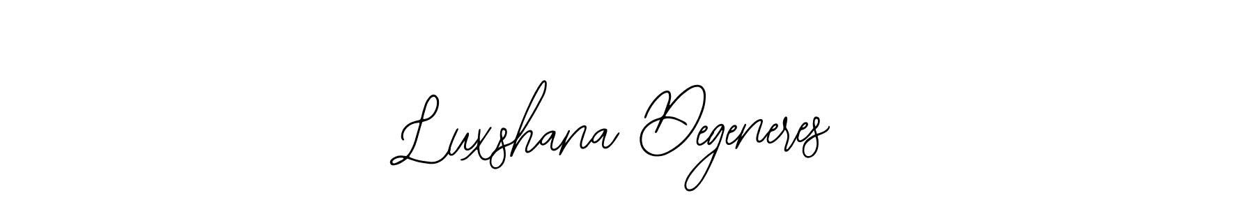 Also You can easily find your signature by using the search form. We will create Luxshana Degeneres name handwritten signature images for you free of cost using Bearetta-2O07w sign style. Luxshana Degeneres signature style 12 images and pictures png