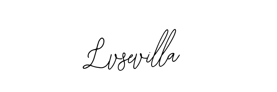 How to make Lvsevilla name signature. Use Bearetta-2O07w style for creating short signs online. This is the latest handwritten sign. Lvsevilla signature style 12 images and pictures png