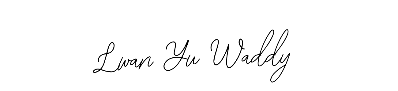 Also You can easily find your signature by using the search form. We will create Lwan Yu Waddy name handwritten signature images for you free of cost using Bearetta-2O07w sign style. Lwan Yu Waddy signature style 12 images and pictures png