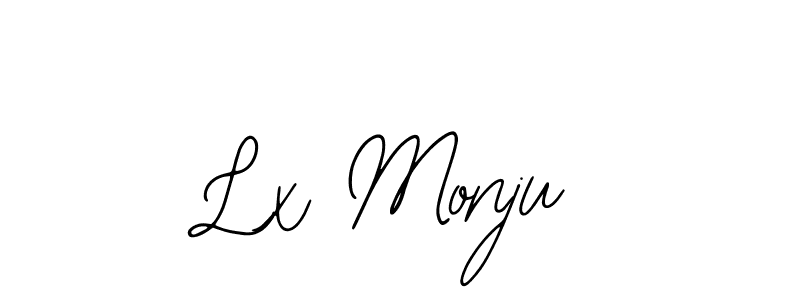 Use a signature maker to create a handwritten signature online. With this signature software, you can design (Bearetta-2O07w) your own signature for name Lx Monju. Lx Monju signature style 12 images and pictures png