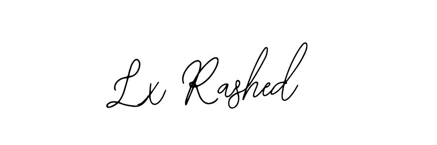 You should practise on your own different ways (Bearetta-2O07w) to write your name (Lx Rashed) in signature. don't let someone else do it for you. Lx Rashed signature style 12 images and pictures png