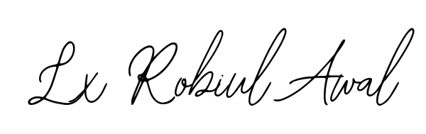 Try this chic Lx Robiul Awal handwritten sign style. Using Bearetta-2O07w font elements, it gives your name a sleek, memorable identity. Lx Robiul Awal signature style 12 images and pictures png