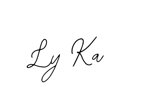 Use a signature maker to create a handwritten signature online. With this signature software, you can design (Bearetta-2O07w) your own signature for name Ly Ka. Ly Ka signature style 12 images and pictures png