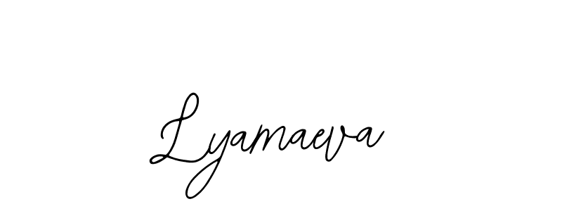 It looks lik you need a new signature style for name Lyamaeva. Design unique handwritten (Bearetta-2O07w) signature with our free signature maker in just a few clicks. Lyamaeva signature style 12 images and pictures png