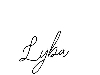 Use a signature maker to create a handwritten signature online. With this signature software, you can design (Bearetta-2O07w) your own signature for name Lyba. Lyba signature style 12 images and pictures png