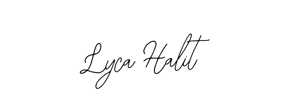 Make a beautiful signature design for name Lyca Halit. Use this online signature maker to create a handwritten signature for free. Lyca Halit signature style 12 images and pictures png