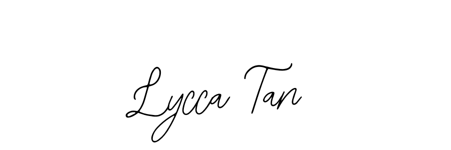 Use a signature maker to create a handwritten signature online. With this signature software, you can design (Bearetta-2O07w) your own signature for name Lycca Tan. Lycca Tan signature style 12 images and pictures png