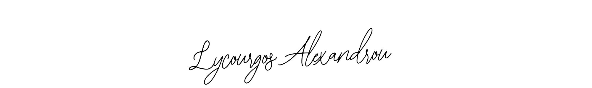Also You can easily find your signature by using the search form. We will create Lycourgos Alexandrou name handwritten signature images for you free of cost using Bearetta-2O07w sign style. Lycourgos Alexandrou signature style 12 images and pictures png