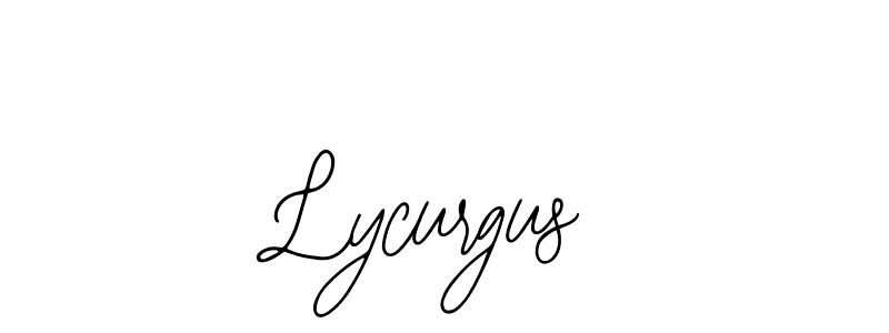 Use a signature maker to create a handwritten signature online. With this signature software, you can design (Bearetta-2O07w) your own signature for name Lycurgus. Lycurgus signature style 12 images and pictures png