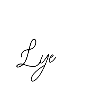Design your own signature with our free online signature maker. With this signature software, you can create a handwritten (Bearetta-2O07w) signature for name Lye. Lye signature style 12 images and pictures png