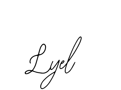 Lyel stylish signature style. Best Handwritten Sign (Bearetta-2O07w) for my name. Handwritten Signature Collection Ideas for my name Lyel. Lyel signature style 12 images and pictures png