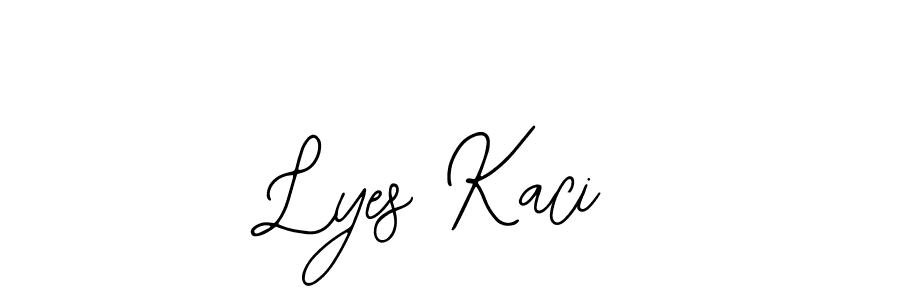 Make a beautiful signature design for name Lyes Kaci. Use this online signature maker to create a handwritten signature for free. Lyes Kaci signature style 12 images and pictures png