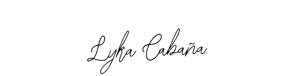 Create a beautiful signature design for name Lyka Cabaña. With this signature (Bearetta-2O07w) fonts, you can make a handwritten signature for free. Lyka Cabaña signature style 12 images and pictures png