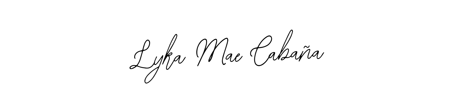 Lyka Mae Cabaña stylish signature style. Best Handwritten Sign (Bearetta-2O07w) for my name. Handwritten Signature Collection Ideas for my name Lyka Mae Cabaña. Lyka Mae Cabaña signature style 12 images and pictures png