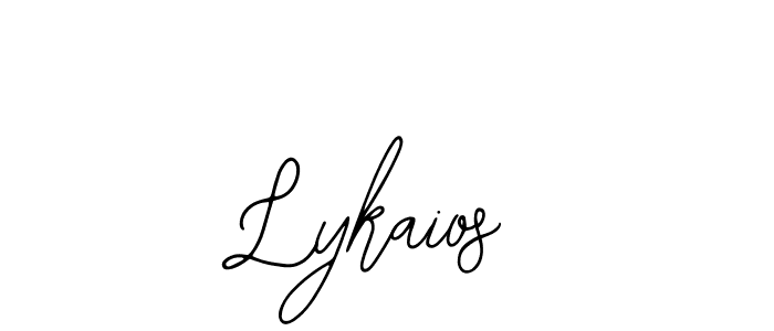 You should practise on your own different ways (Bearetta-2O07w) to write your name (Lykaios) in signature. don't let someone else do it for you. Lykaios signature style 12 images and pictures png