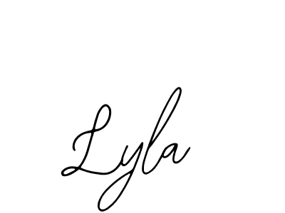 The best way (Bearetta-2O07w) to make a short signature is to pick only two or three words in your name. The name Lyla include a total of six letters. For converting this name. Lyla signature style 12 images and pictures png
