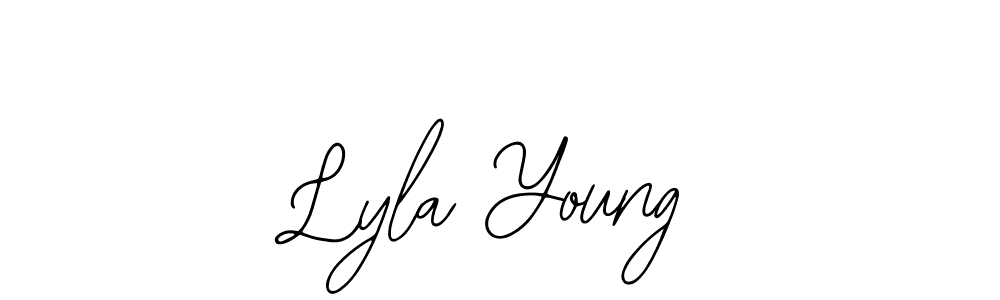 Similarly Bearetta-2O07w is the best handwritten signature design. Signature creator online .You can use it as an online autograph creator for name Lyla Young. Lyla Young signature style 12 images and pictures png