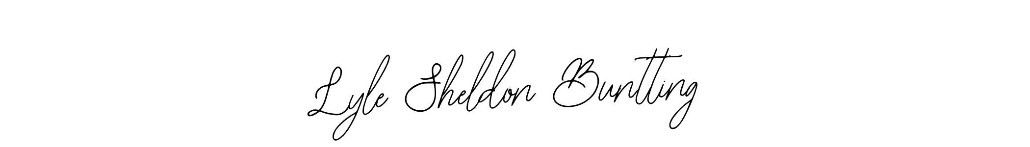 Also You can easily find your signature by using the search form. We will create Lyle Sheldon Buntting name handwritten signature images for you free of cost using Bearetta-2O07w sign style. Lyle Sheldon Buntting signature style 12 images and pictures png