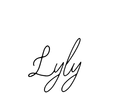 How to make Lyly signature? Bearetta-2O07w is a professional autograph style. Create handwritten signature for Lyly name. Lyly signature style 12 images and pictures png