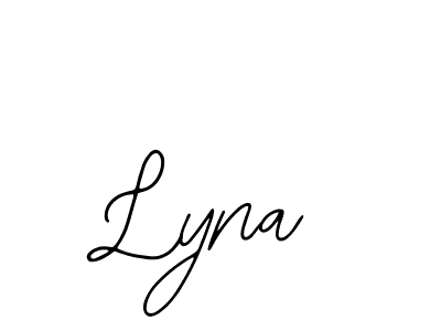 Design your own signature with our free online signature maker. With this signature software, you can create a handwritten (Bearetta-2O07w) signature for name Lyna. Lyna signature style 12 images and pictures png