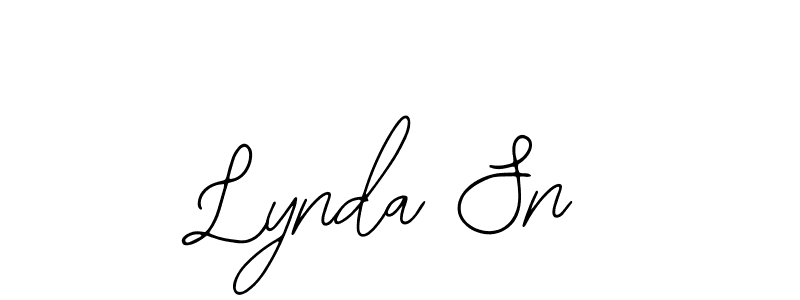 You should practise on your own different ways (Bearetta-2O07w) to write your name (Lynda Sn) in signature. don't let someone else do it for you. Lynda Sn signature style 12 images and pictures png