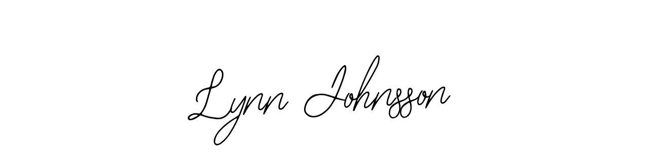 You should practise on your own different ways (Bearetta-2O07w) to write your name (Lynn Johnsson) in signature. don't let someone else do it for you. Lynn Johnsson signature style 12 images and pictures png