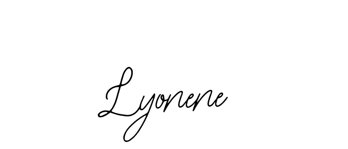 Bearetta-2O07w is a professional signature style that is perfect for those who want to add a touch of class to their signature. It is also a great choice for those who want to make their signature more unique. Get Lyonene name to fancy signature for free. Lyonene signature style 12 images and pictures png