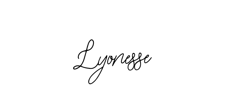 Use a signature maker to create a handwritten signature online. With this signature software, you can design (Bearetta-2O07w) your own signature for name Lyonesse. Lyonesse signature style 12 images and pictures png