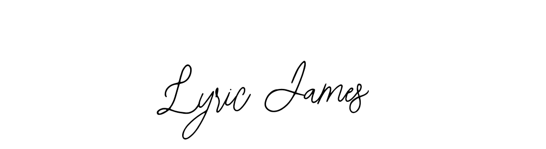 Use a signature maker to create a handwritten signature online. With this signature software, you can design (Bearetta-2O07w) your own signature for name Lyric James. Lyric James signature style 12 images and pictures png