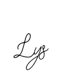 You should practise on your own different ways (Bearetta-2O07w) to write your name (Lys) in signature. don't let someone else do it for you. Lys signature style 12 images and pictures png