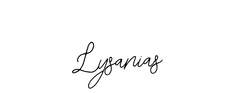 if you are searching for the best signature style for your name Lysanias. so please give up your signature search. here we have designed multiple signature styles  using Bearetta-2O07w. Lysanias signature style 12 images and pictures png