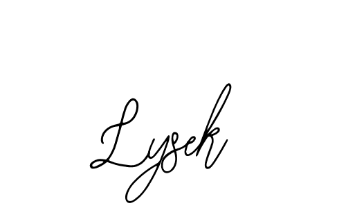 It looks lik you need a new signature style for name Lysek. Design unique handwritten (Bearetta-2O07w) signature with our free signature maker in just a few clicks. Lysek signature style 12 images and pictures png
